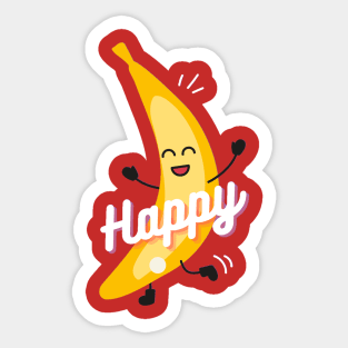 Happy banana Sticker